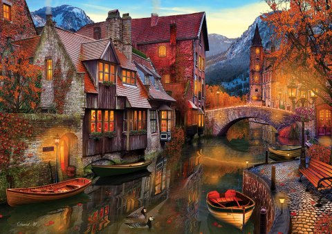 Art Puzzle Canal-Length Houses 2000 Piece Puzzle