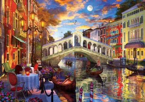 Художественный пазл Мост Риальто, Венеция Пазл из 1500 деталей