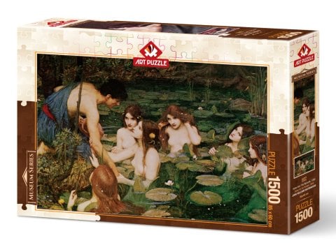 Art Puzzle Hylas and the Water Fairies,1896 1500 Piece Puzzle