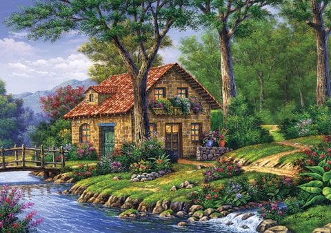 Art Puzzle On the Edge of Peace 1000 Piece Jigsaw Puzzle