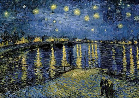 Art Puzzle Yıldızlı Gece 2, Vincent Van Gogh 1000 Parça Puzzle