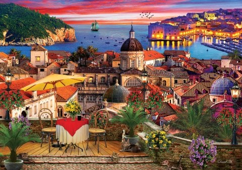 Rompecabezas de arte Dubrovnik 1000 piezas