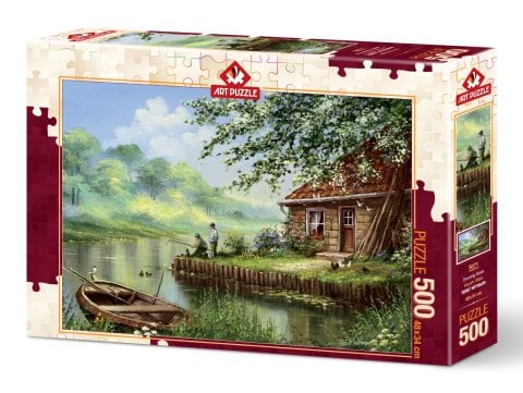 Art Puzzle Evening Fishing Rod 500 Piece Puzzle