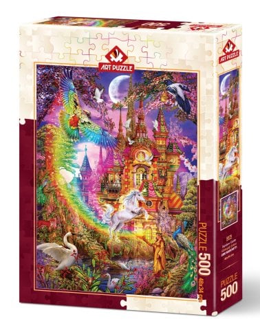 Rompecabezas de arte Rainbow Castle 500 piezas