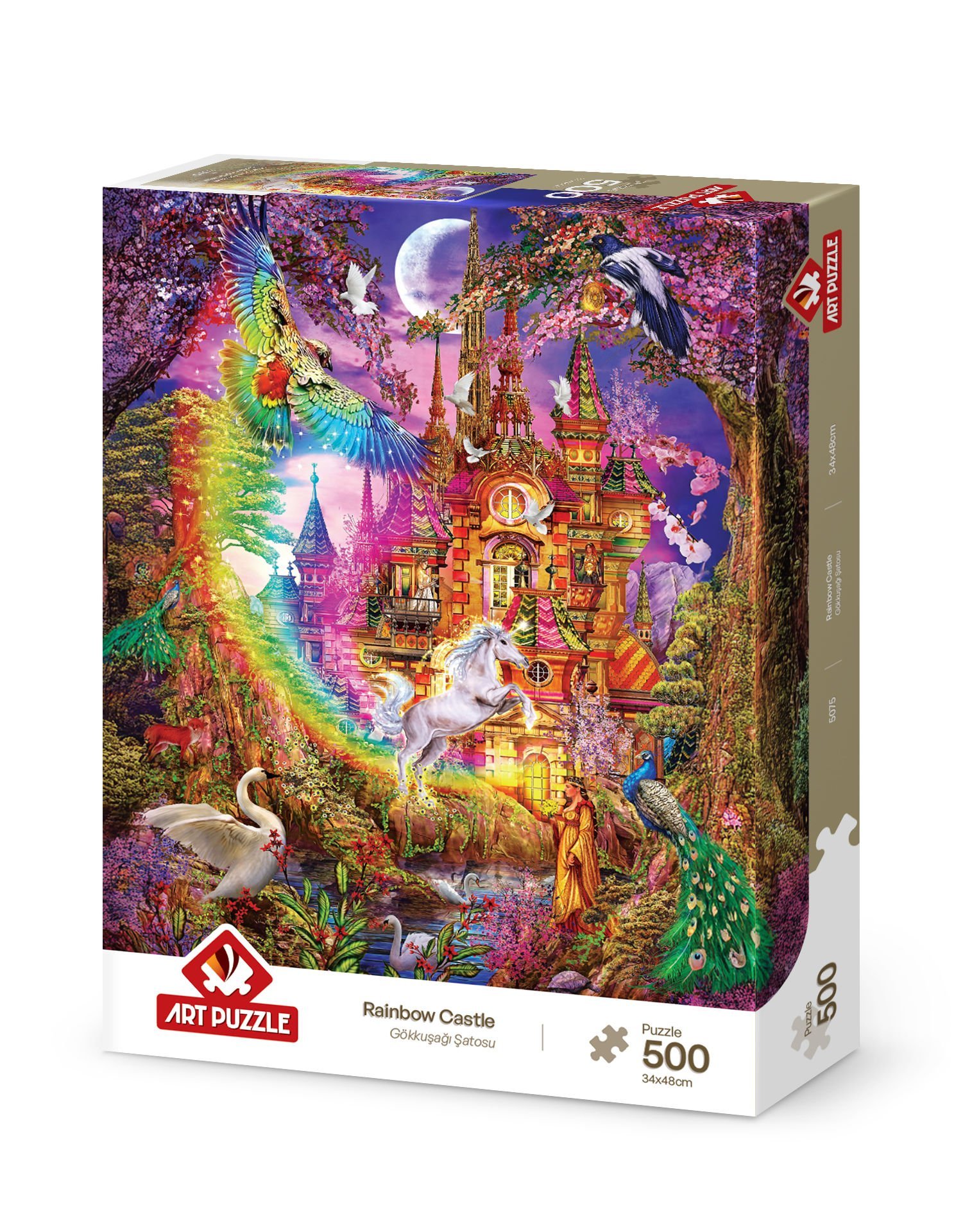 Art Puzzle Rainbow Castle 500 Piece Puzzle