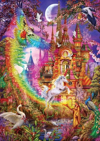 Rompecabezas de arte Rainbow Castle 500 piezas