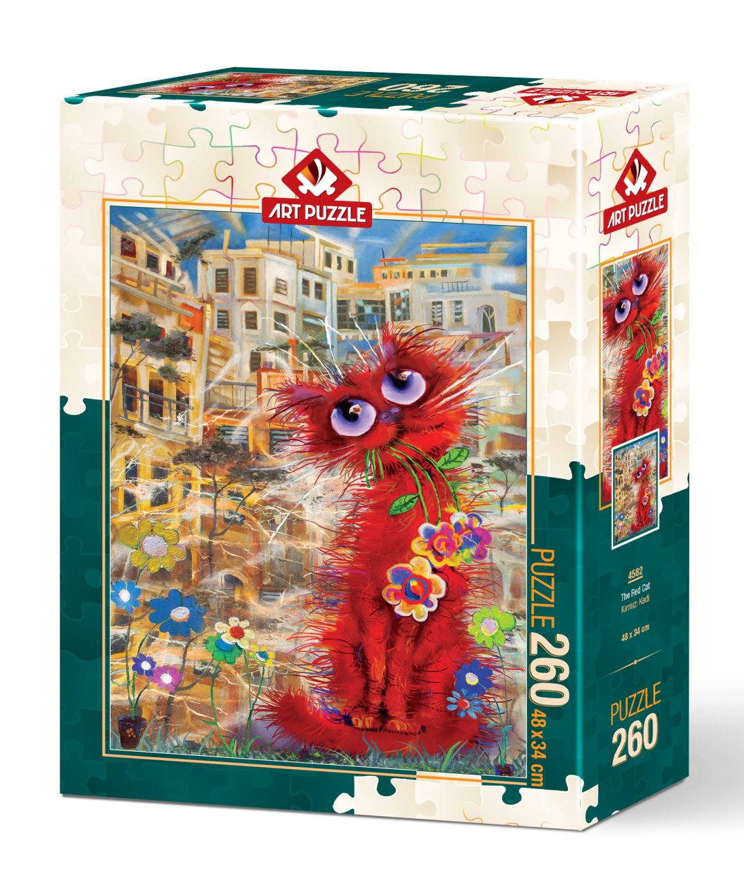 Art Puzzle Rote Katze 260 Teile Puzzle