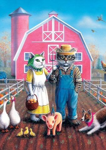 Art Puzzle Cat Farm 260 Piece Jigsaw Puzzle