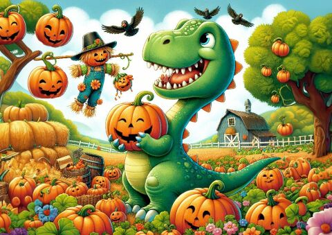 Art Çocuk Sevimli Dinazor 50 Parça Puzzle