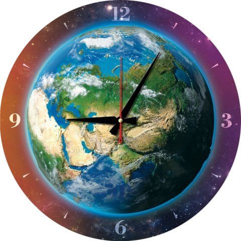 Art Puzzle World Clock 570 Pieces Clock Puzzle