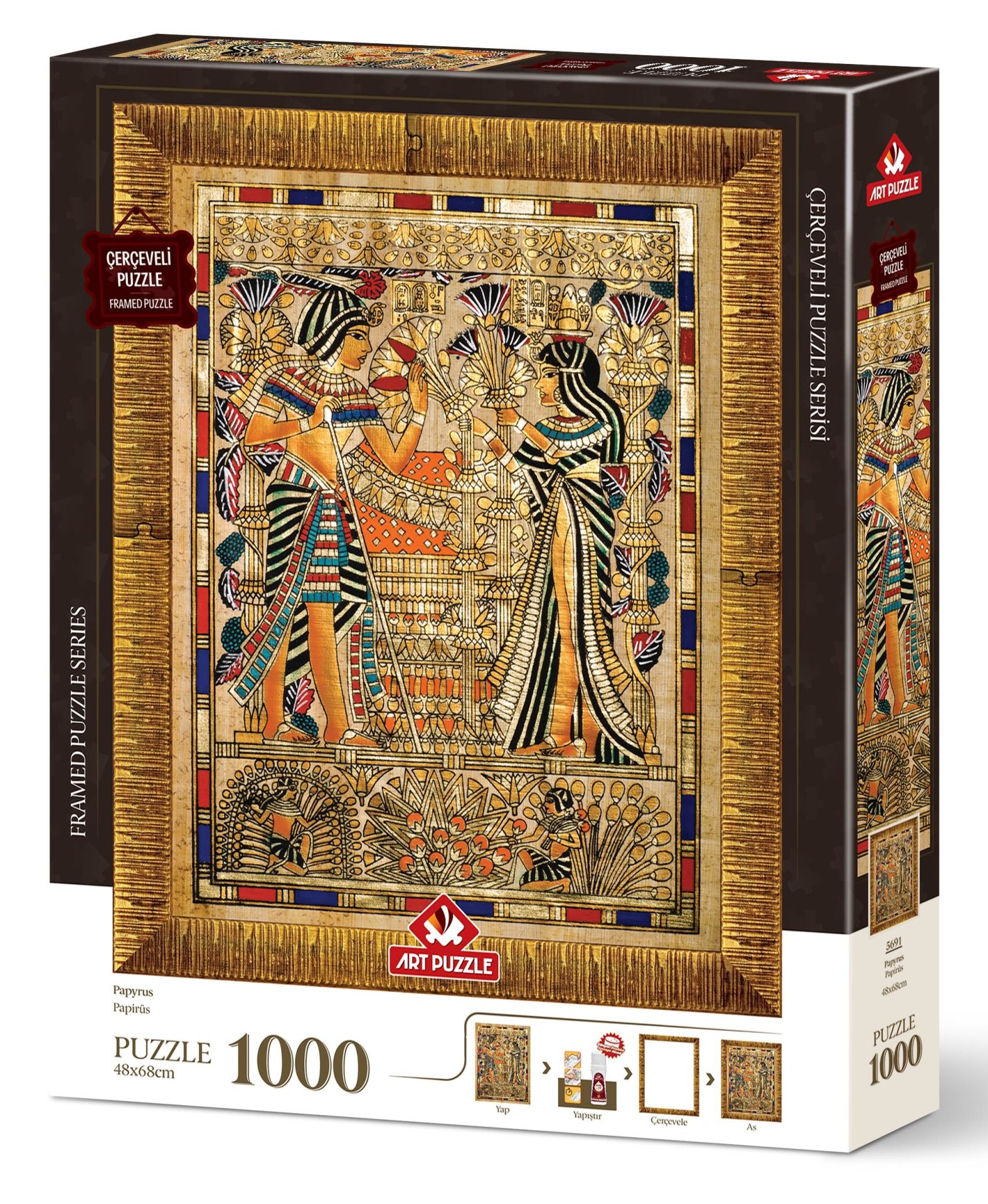 Art Puzzle Papyrus 1000 Piece Framed Puzzle
