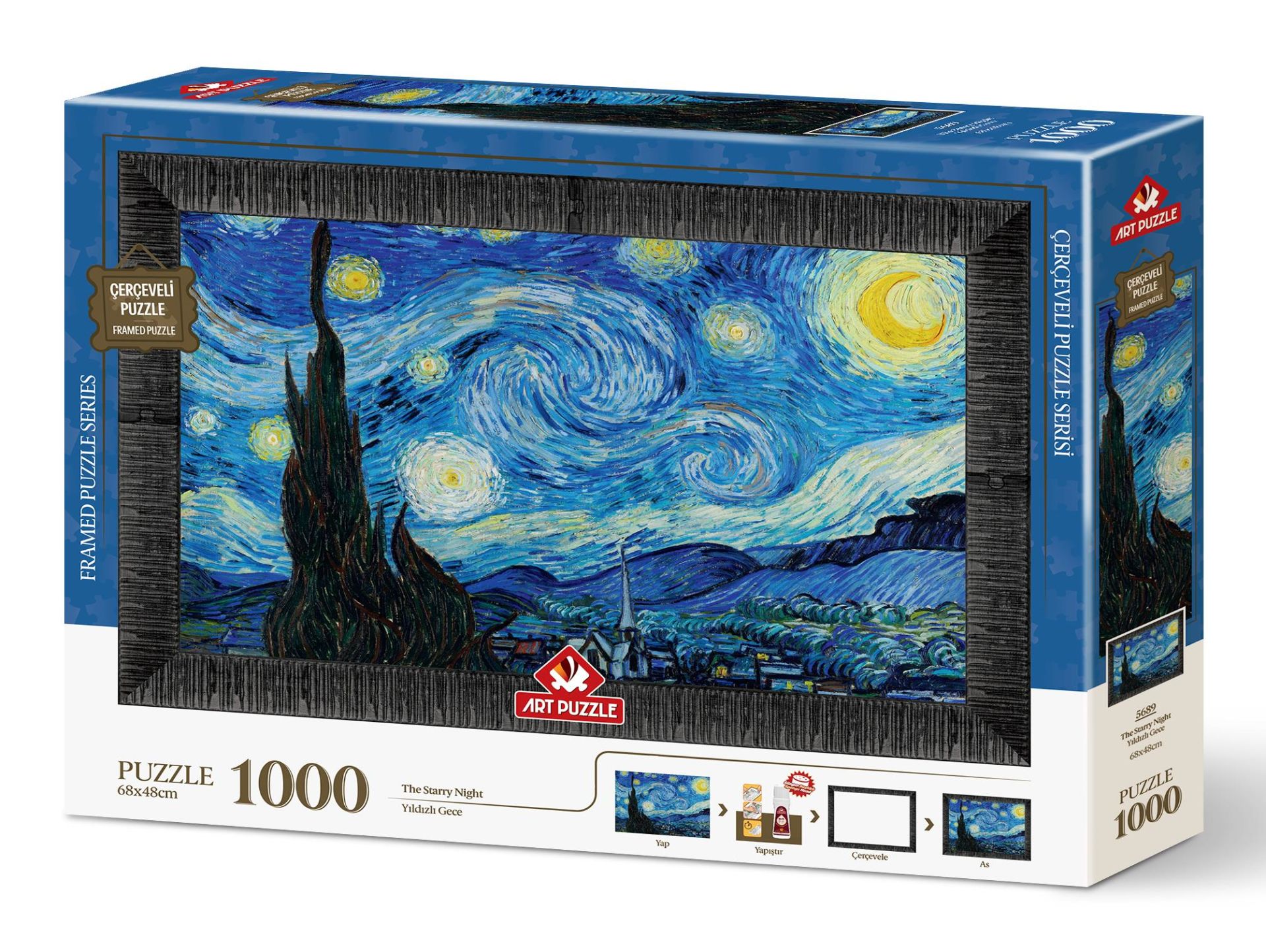 Art Puzzle The Starry Night, 1889 1000 Piece Framed Puzzle