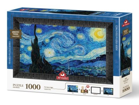 Art Puzzle The Starry Night, 1889 1000 Piece Framed Puzzle