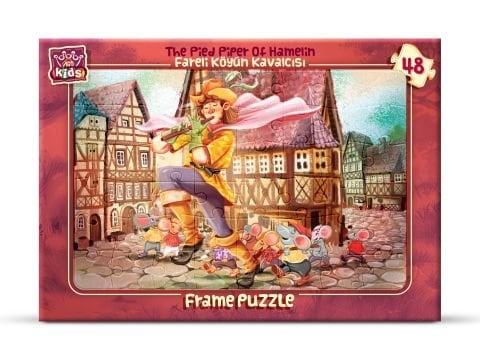 Art Çocuk Puzzle 48 Parça Fareli Köyün Kavalcısı