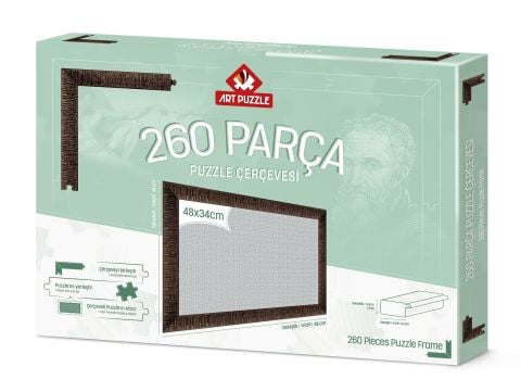 Art Puzzle Brown Frame For 260 Pcs Puzzles
