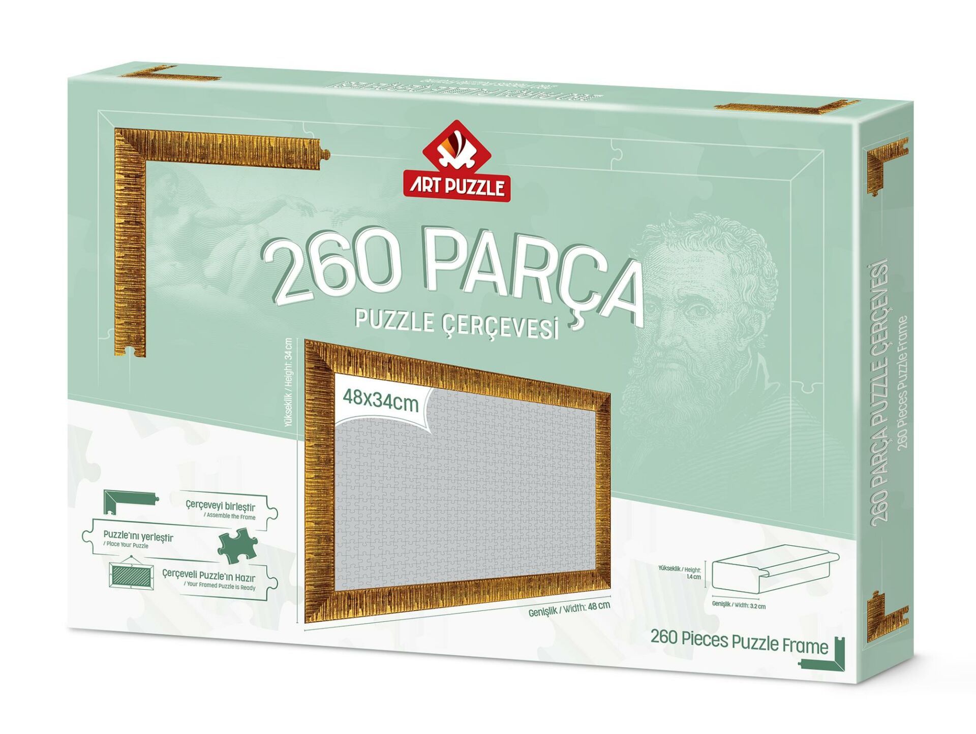 Art Puzzle Gold Frame For 260 Pcs Puzzles