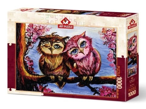 Art Puzzle Owls in Love 1000 Piece Puzzle
