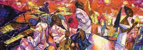 Art Puzzle Colors of Jazz 1000 Piece Panorama Puzzle