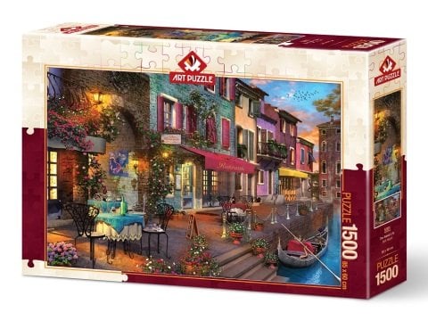 Art Puzzle Puzzle 1500 pièces : Village au bord du lac pas cher 