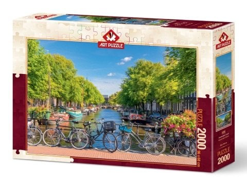 Art Puzzle Amsterdam Canal 2000 Piece Puzzle