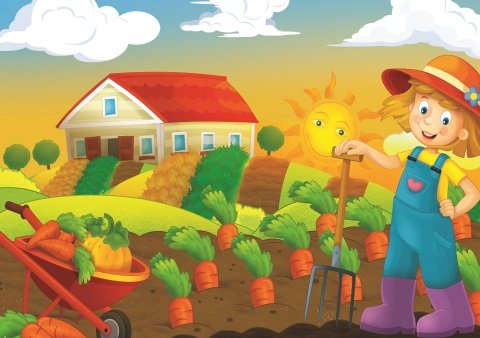 Art Çocuk Puzzle Çiftçi Kız 35 + 60 Parça