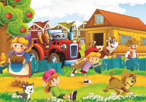 Art Kids Puzzle Farm Life 35 + 60 Piezas