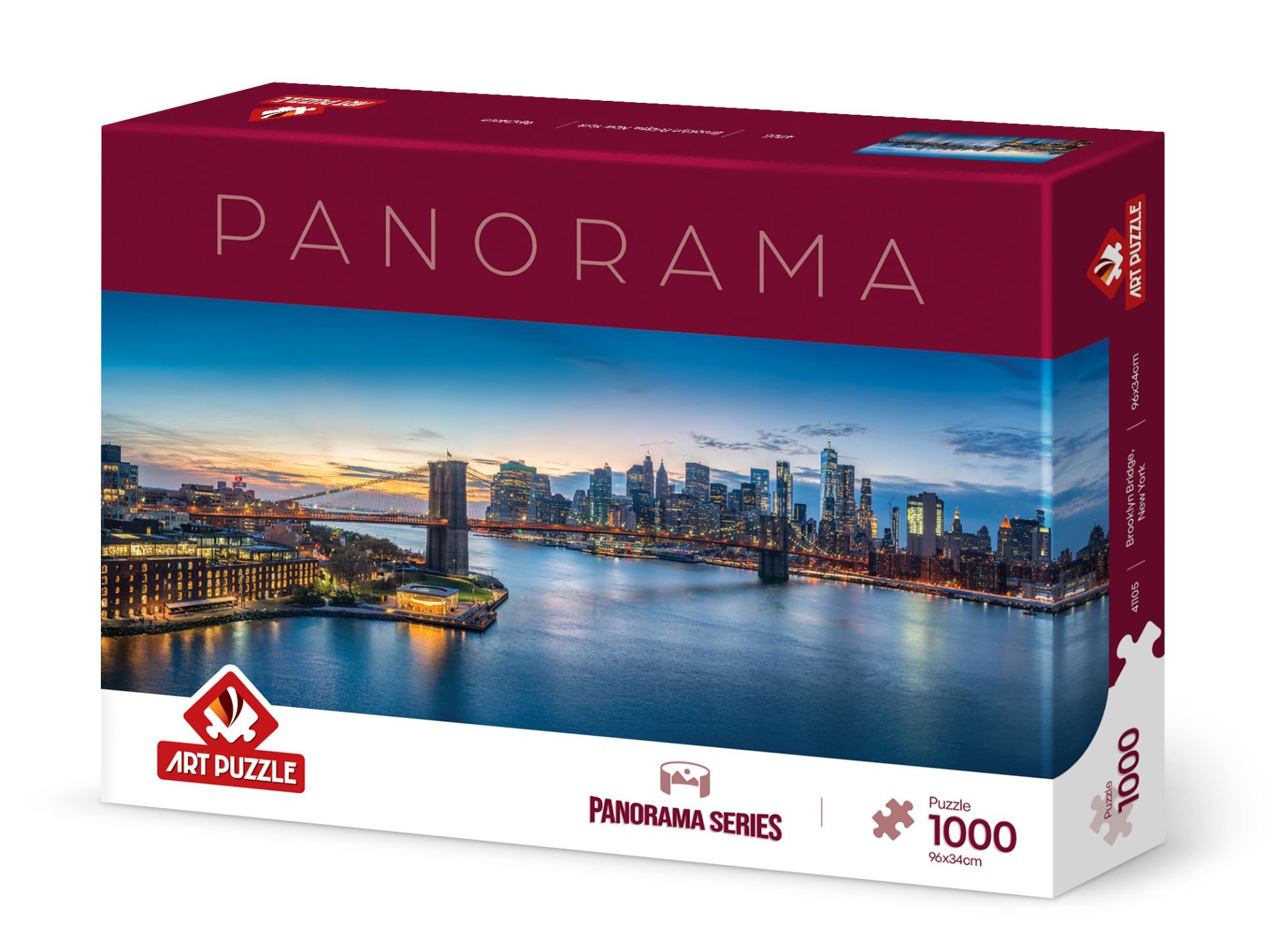 Art Puzzle Brooklyn Bridge,New York 1000 Parça Panorama Puzzle