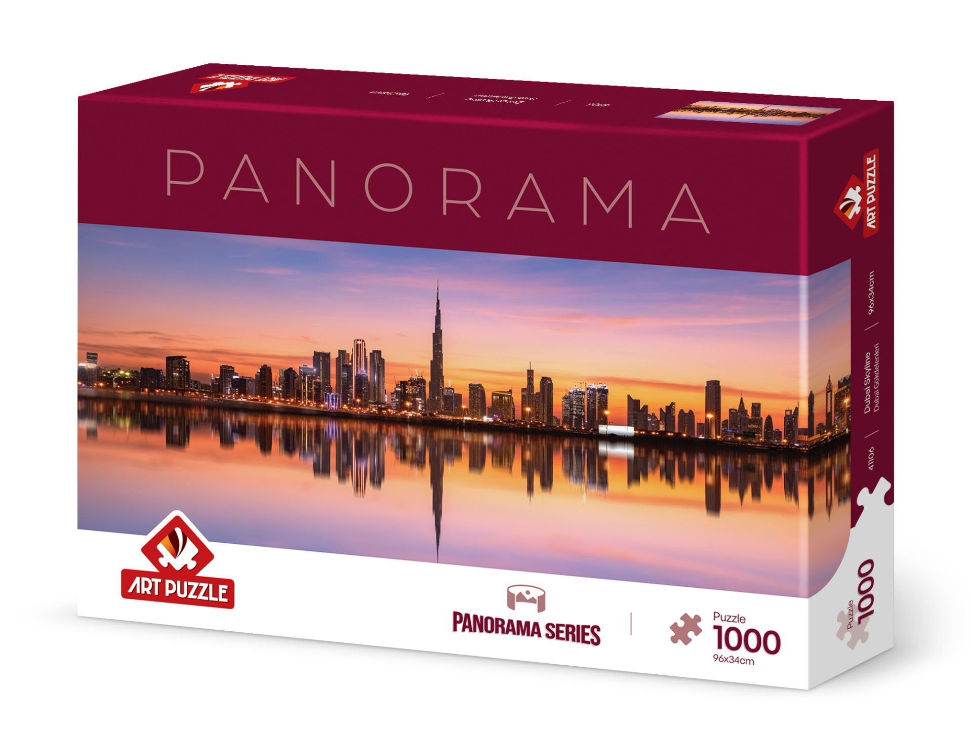 Art Puzzle Dubai Skyline 1000 Piece Panorama Puzzle