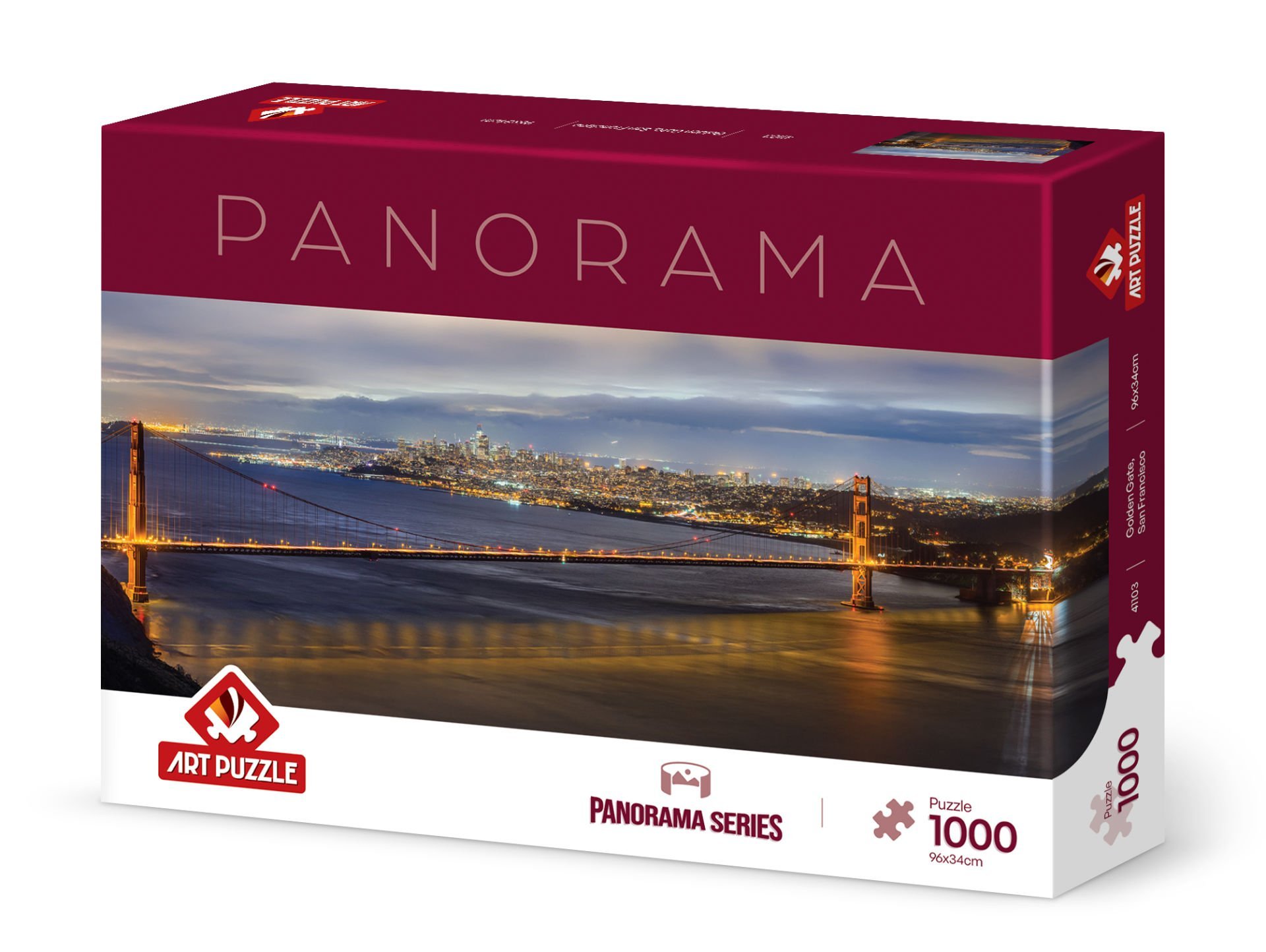 Art Puzzle Golden Gate,San Francisco 1000 Parça Panorama Puzzle
