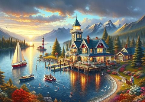 Art Puzzle Rüya Gibi Bir Akşamüzeri 1000 Parça Puzzle