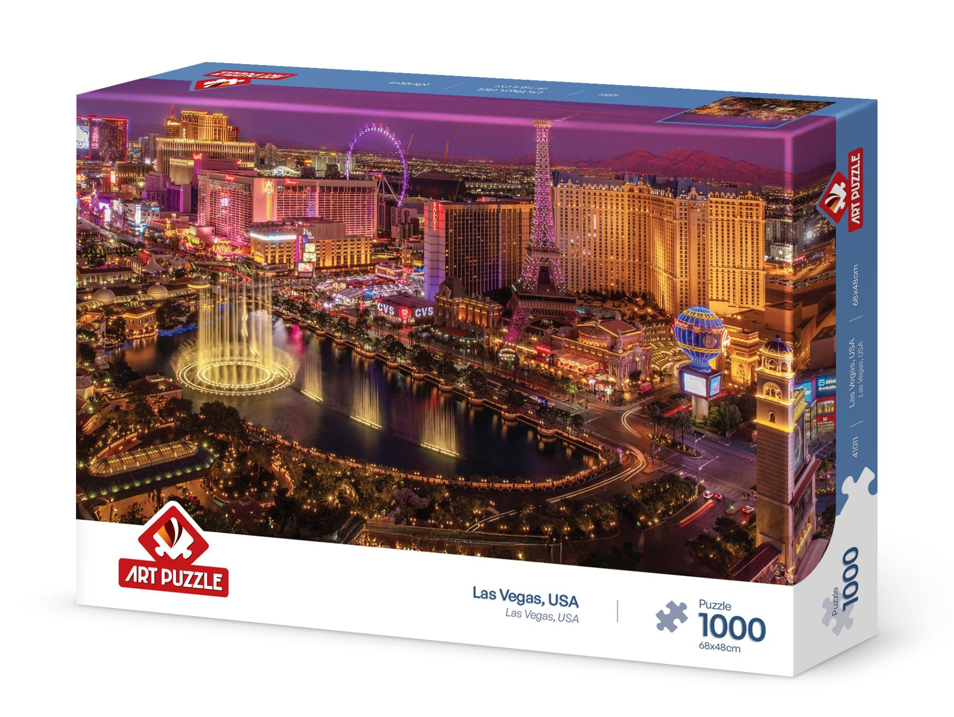 Art Puzzle Las Vegas, USA 1000 Parça Puzzle