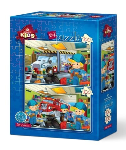 Art Çocuk Puzzle Küçük Tamirciler 2x100 Parça