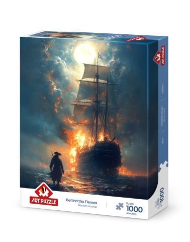 Art Puzzle Behind the Flames 1000 Piece Puzzle