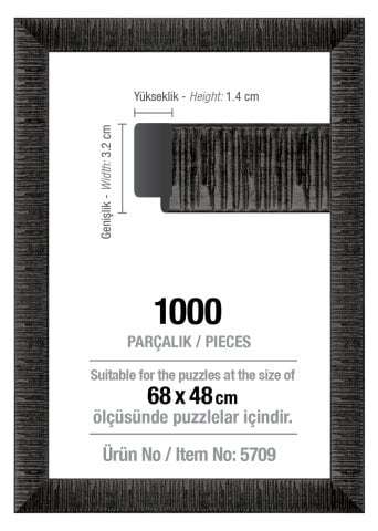 Art Puzzle Çerçevesi 1000'lik Siyah Çerçeve (30 mm)