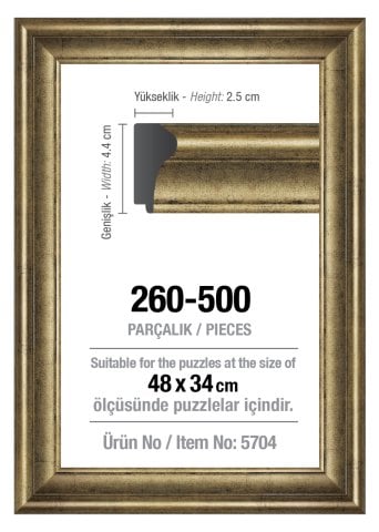 Art Puzzle Frame 260/500 Silberrahmen (43 mm)