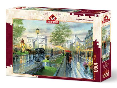 Art Puzzle Spring Walk, Paris 1000 Piece Puzzle