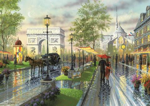 Art Puzzle Spring Walk, Paris 1000 Piece Puzzle