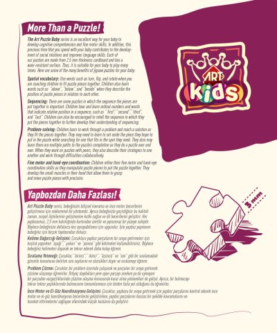 Rompecabezas para bebés Art Kids First Foods