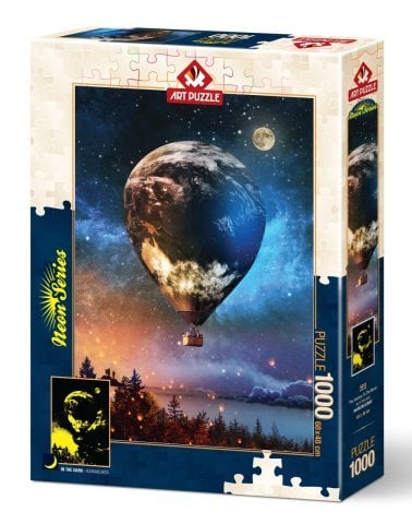 Art Puzzle Journey to the Moon 1000 Piece Neon Puzzle