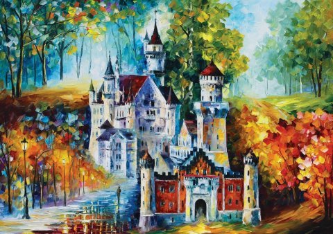 Art Puzzle Neuschwanstein Castle 1500 Piece Puzzle