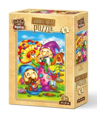 Art Kids Şarkıcı Elfler 16 Parça Ahşap Puzzle