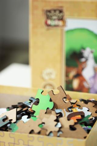 Art Kids Romantische Kuh 25-teiliges Holzpuzzle