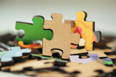 Art Kids Romantische Kuh 25-teiliges Holzpuzzle