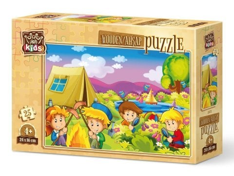 Art Kids Curious Campers 25 Piece Wooden Puzzle