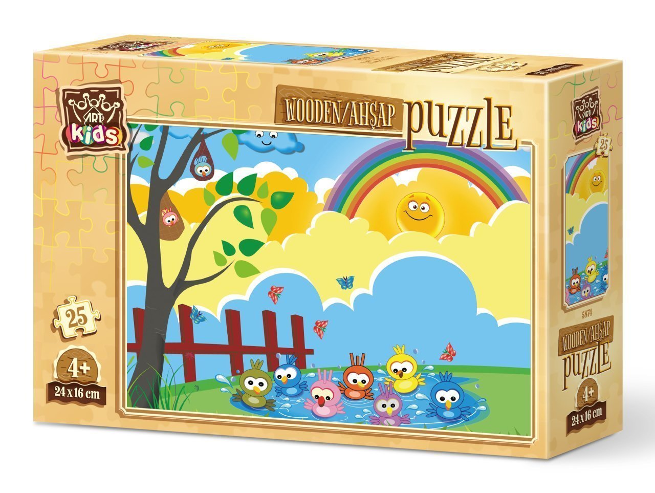 Art Kids Banyo Zamanı 25 Parça Ahşap Puzzle