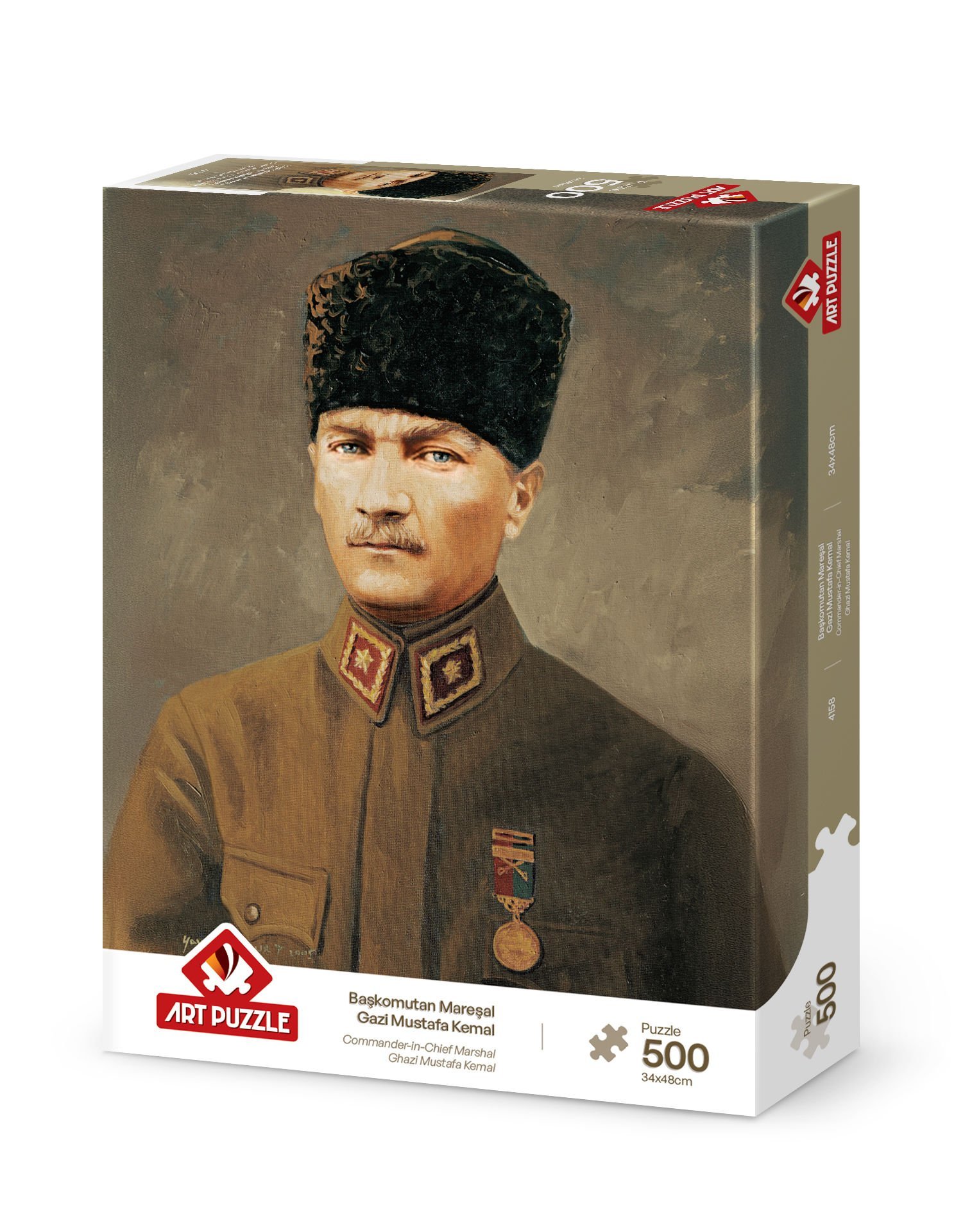 Art Puzzle Commander-in-Chief Marshal Gazi Mustafa Kemal Atatürk 500 Piece Puzzle