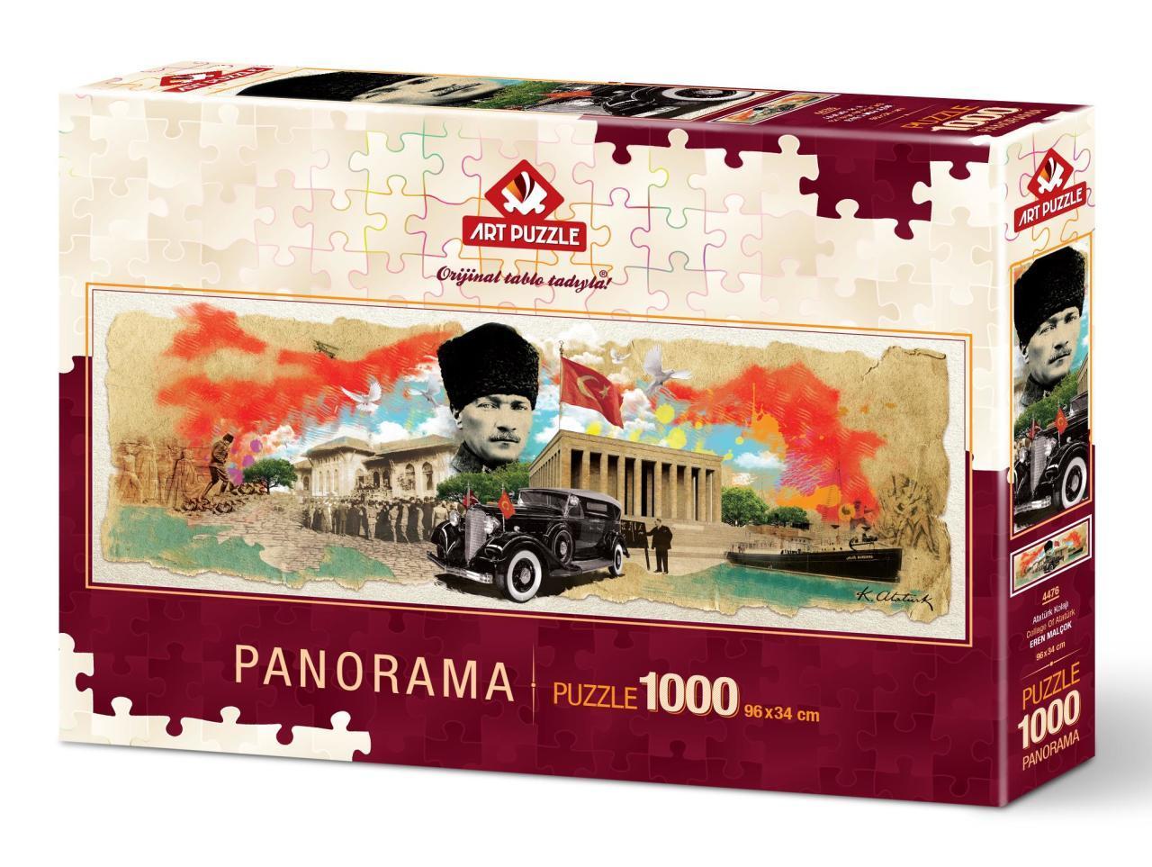 Art Puzzle Atatürk Kolajı 1000 Parça Panorama Puzzle