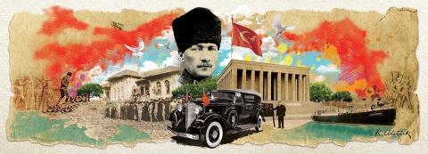 Art Puzzle Atatürk Kolajı 1000 Parça Panorama Puzzle