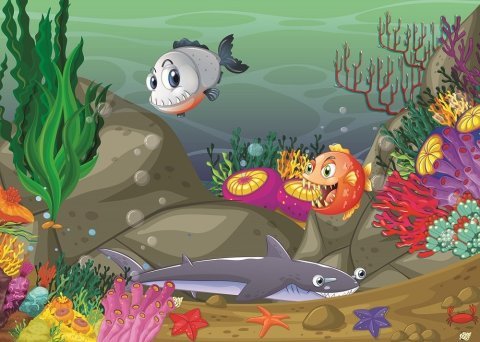 Art Kids Puzzle Unterwasser- und Waldtiere 24 + 35 Teile