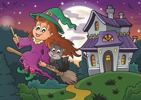 Art Çocuk Puzzle Baykuş ve Tatlı Cadı 2x100 Parça